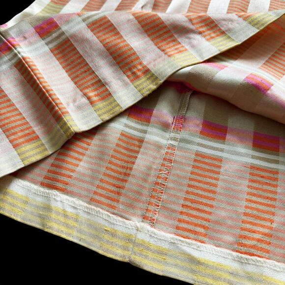 VTG Dawn Joy Dress Womens 9/10 Pastel Sleeveless Striped Plaid Mini Made USA - Picture 7 of 14